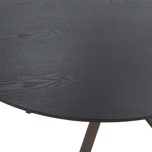 235 000031 3 Dinner table Cerco pakoworld MDF black D120x75cmIndoor furniture > Dining Tables