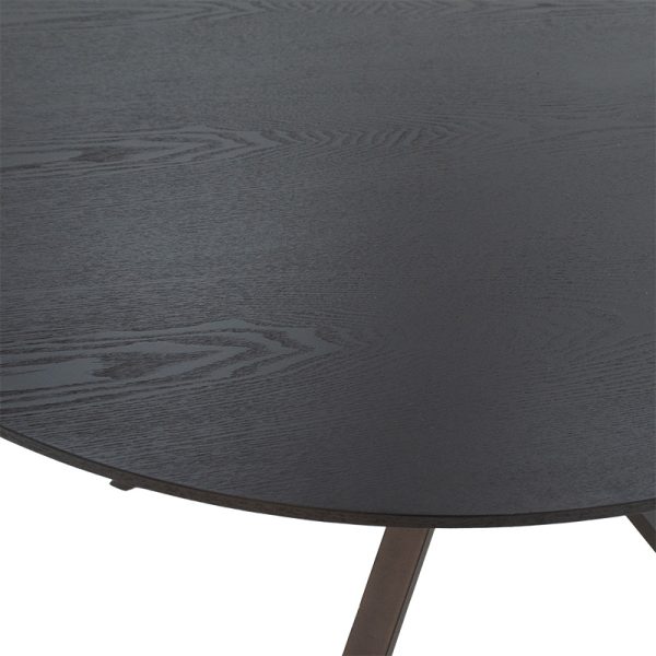 235 000031 3 Dinner table Cerco pakoworld MDF black D120x75cmIndoor furniture > Dining Tables