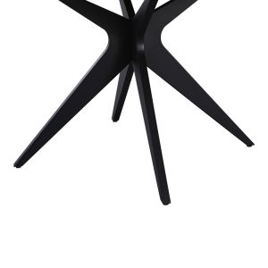 235 000039 3 Toda pakoworld mdf table in sonoma shade with black metal legs Φ120x75cmIndoor furniture > Dining Tables