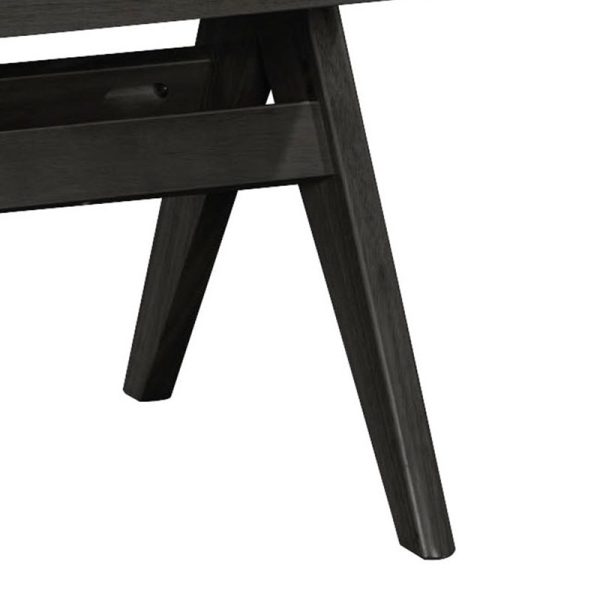 247 000003 2 Winslow pakoworld chair rubberwood black-pvc rattan matiral-grey fabricIndoor furniture > Chairs