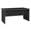 248 000002 Zayn ΙΙ pakoworld desk with shelf-MDF natural-white 107x40x110cmOffice furniture > Working desk