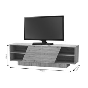 248 000004 4 TV unit Stevie pakoworld sonoma 160x40x50cmIndoor furniture > TV stands