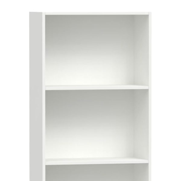 248 000016 2 Bookcase Negan pakoworld white melamine 60x29x166cmIndoor furniture > Bookshelves