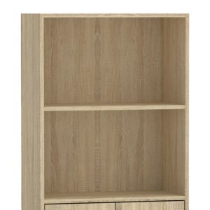 248 000017 2 Bookcase Negan pakoworld sonoma melamine 60x30x120cmIndoor furniture > Bookshelves