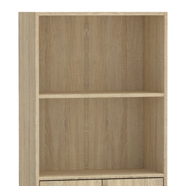 248 000017 2 Bookcase Negan pakoworld sonoma melamine 60x30x120cmIndoor furniture > Bookshelves