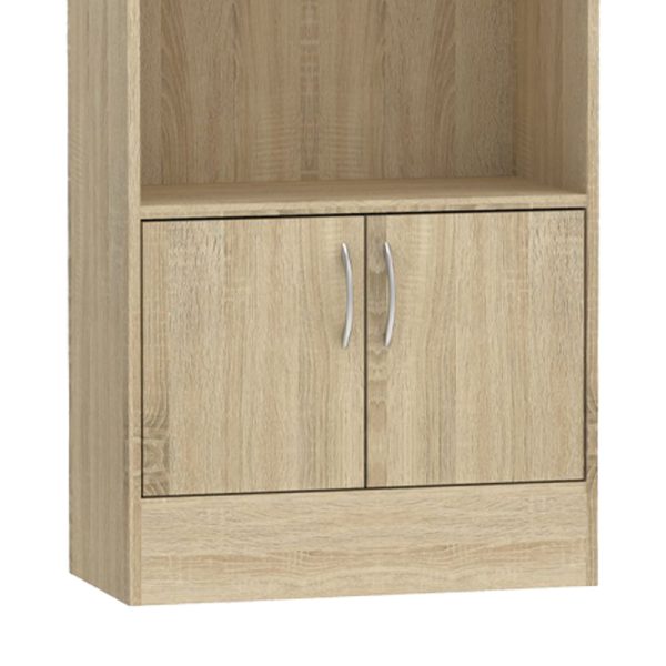 248 000017 3 Bookcase Negan pakoworld sonoma melamine 60x30x120cmIndoor furniture > Bookshelves