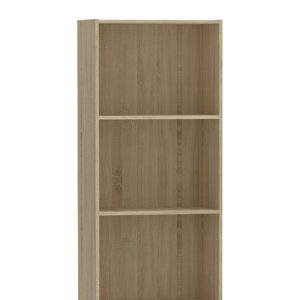 248 000018 2 Bookcase Negan pakoworld sonoma melamine 57x33x180cmIndoor furniture > Bookshelves
