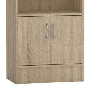 248 000018 3 Bookcase Negan pakoworld sonoma melamine 57x33x180cmIndoor furniture > Bookshelves