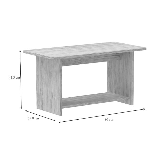248 000025 4 Kumba table pakoworld in oak shade 80x40x42cmIndoor furniture > Coffee tables