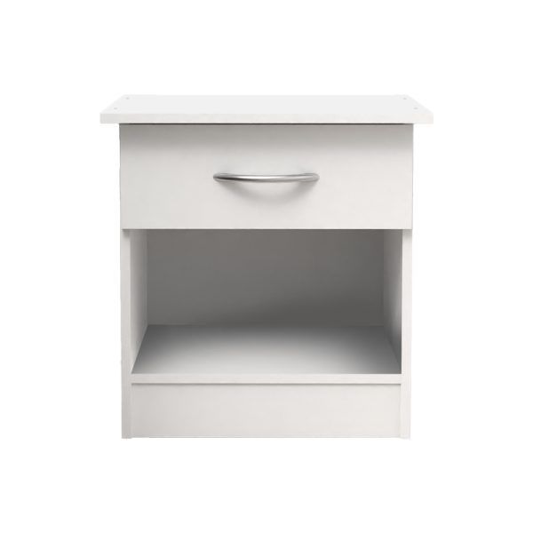 248 000028 2 Kona pakoworld bedside table in white shade 40x34x42cmIndoor furniture > Bedside tables