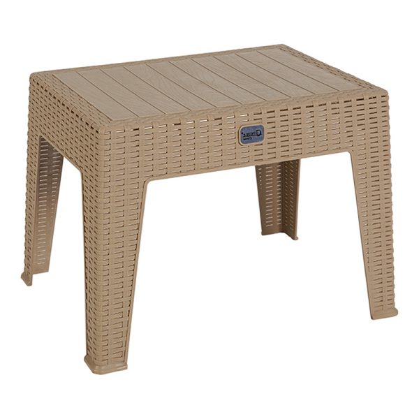 253 000034 Table Cosmic pakoworld PP color cappucino 55x40x43.5cmOutdoor furniture > Coffee tables
