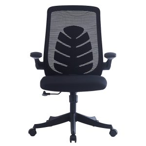 254 000006 4 Office chair Enrich pakoworld with fabric mesh in black colourOffice furniture > Labor office chairs