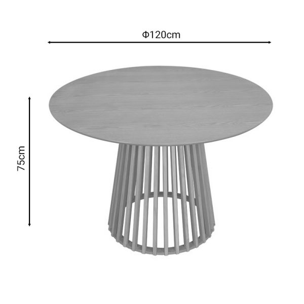 260 000015 4 Dining table Domonic pakoworld natural D120x75cmIndoor furniture > Dining Tables