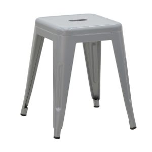 270 000020 Stool Utopia pakoworld metal grey matte 30x30x45cmIndoor furniture > Stools