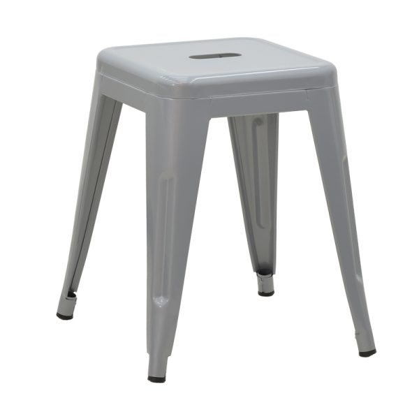 270 000020 Stool Utopia pakoworld metal grey matte 30x30x45cmIndoor furniture > Stools