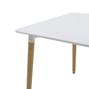 271 000009 2 Dining table Natali pakoworld MDF top white-natural legs 80x80x76cmIndoor furniture > Dining Tables