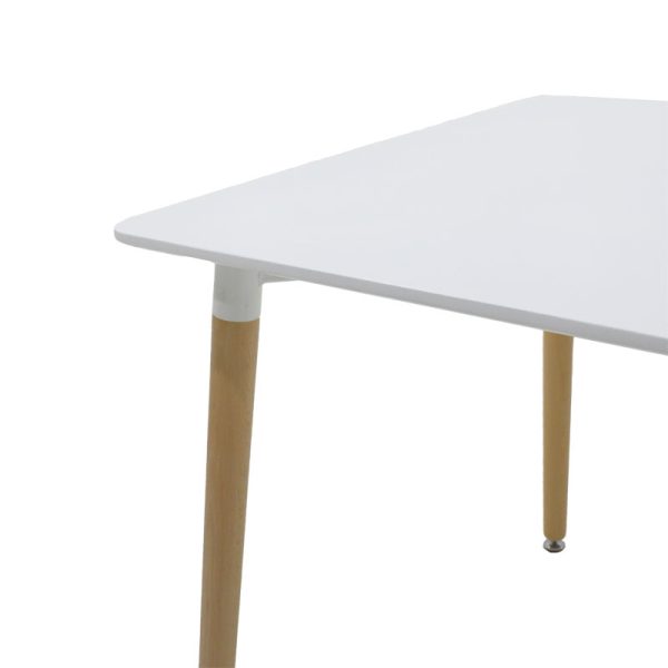 271 000009 2 Dining table Natali pakoworld MDF top white-natural legs 80x80x76cmIndoor furniture > Dining Tables