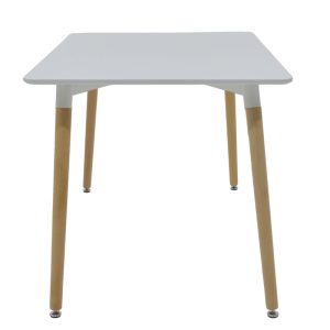 271 000011 2 Dining table Natali MDF top white-natural legs 120x80x76cmIndoor furniture > Dining Tables