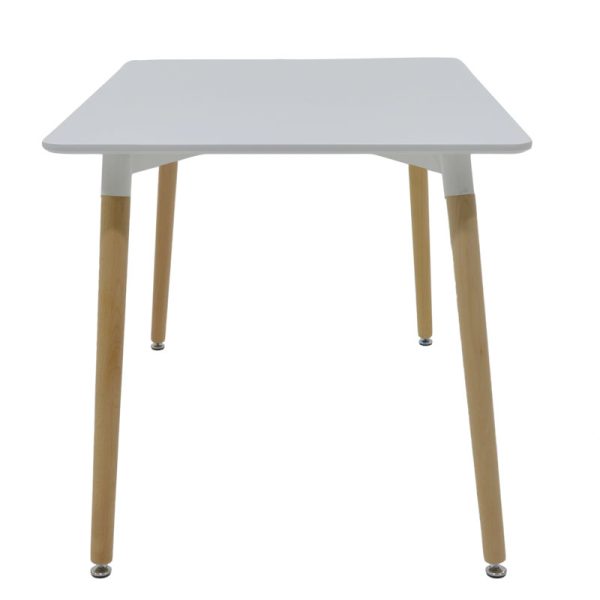 271 000011 2 Dining table Natali MDF top white-natural legs 120x80x76cmIndoor furniture > Dining Tables
