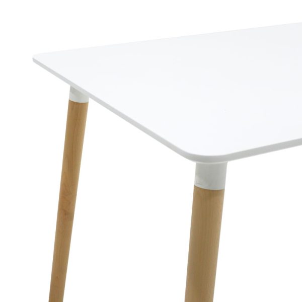 271 000011 4 Dining table Natali MDF top white-natural legs 120x80x76cmIndoor furniture > Dining Tables