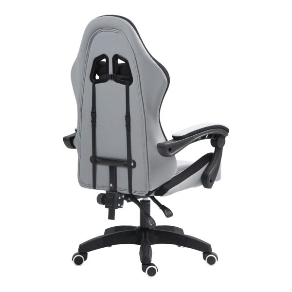 275 000015 2 Gaming office chair Gline pakoworld black-gray fabric black pp 60x59x118cmOffice furniture > Gaming - Βucket office chairs