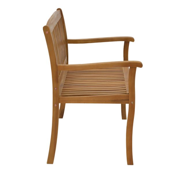 282 000002 2 Two-seater bench Jerdu pakoworld natural acacia wood 120x61x87cmOutdoor furniture > Garden benches