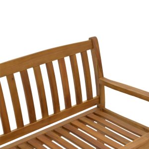 282 000002 3 Two-seater bench Jerdu pakoworld natural acacia wood 120x61x87cmOutdoor furniture > Garden benches