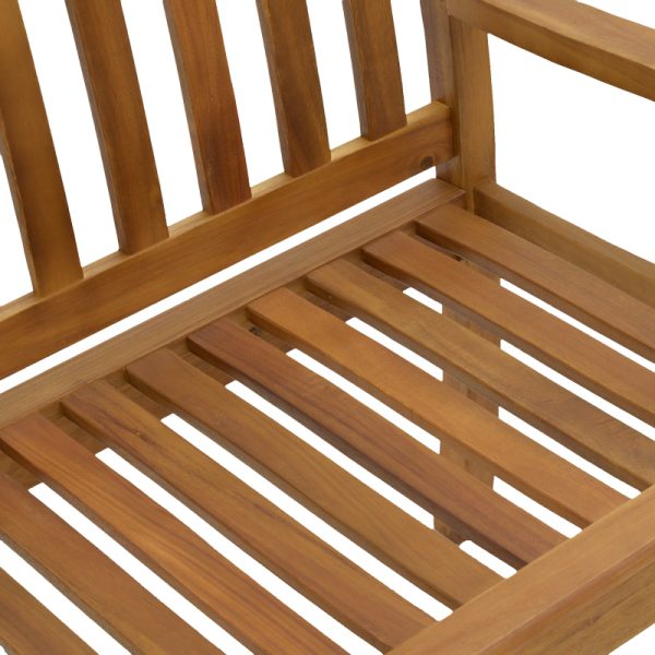 282 000002 4 Two-seater bench Jerdu pakoworld natural acacia wood 120x61x87cmOutdoor furniture > Garden benches