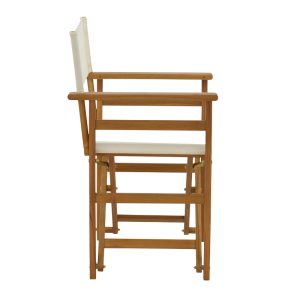282 000009 2 Director armchair Bistrual pakoworld acacia wood natural-white clothOutdoor furniture > Garden armchairs