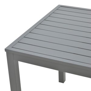288 000024 2 Kliton pakoworld aluminum beach table in anthracite shade 45x45x41cmOutdoor furniture > Coffee tables