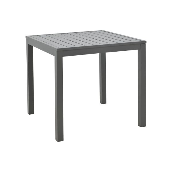 288 000024 Kliton pakoworld aluminum beach table in anthracite shade 45x45x41cmOutdoor furniture > Coffee tables