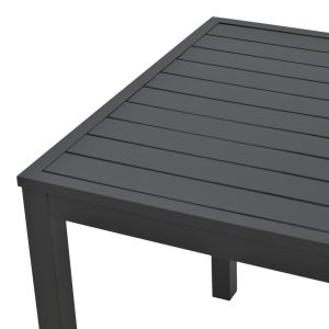 288 000025 2 Kliton pakoworld aluminum beach table in black shade 45x45x41cmOutdoor furniture > Coffee tables