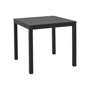 288 000025 Kliton pakoworld aluminum beach table in black shade 45x45x41cmOutdoor furniture > Coffee tables