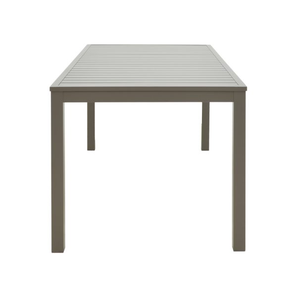 288 000028 2 Kliton pakoworld aluminum table in champagne shade 150x80x74cmOutdoor furniture > Garden dining sets