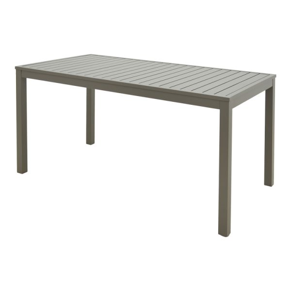 288 000028 Kliton pakoworld aluminum table in champagne shade 150x80x74cmOutdoor furniture > Garden dining sets