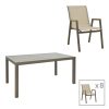288 000030 Kliton-Azelie dining table set of 7 pakoworld in champagne color 150x80x74cmOutdoor furniture > Garden food table