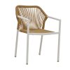 291 000014 Armchair Felicia pakoworld rattan natural-metal black legs D60x81cmOutdoor furniture > Garden armchairs
