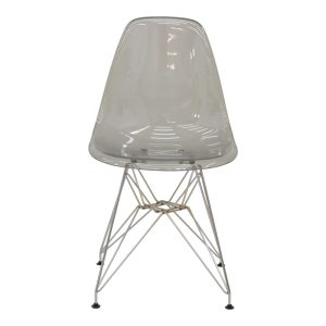 292 000015 3 Chair Adelle pakoworld PP pet clear grey-inox leg 46x55x81cmIndoor furniture > Chairs