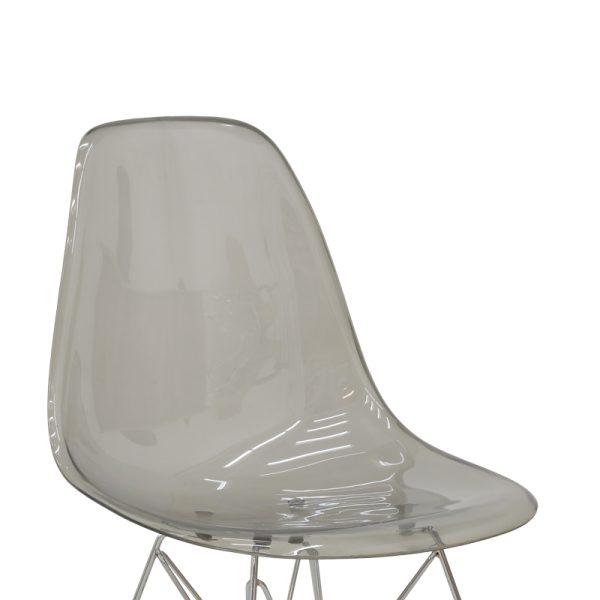 292 000015 4 Chair Adelle pakoworld PP pet clear grey-inox leg 46x55x81cmIndoor furniture > Chairs