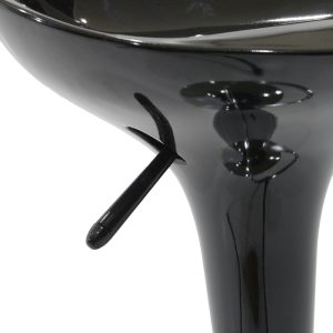 292 000025 4 Bar stool Felice pakoworld height adjustable black-chrome base 40x43x84cmIndoor furniture > Bar stools