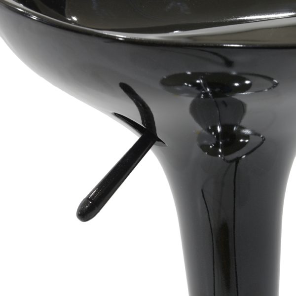 292 000025 4 Bar stool Felice pakoworld height adjustable black-chrome base 40x43x84cmIndoor furniture > Bar stools