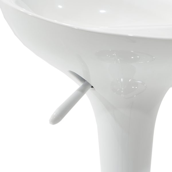 292 000026 4 Bar stool Felice pakoworld height adjustable white-chrome base 40x43x84cmIndoor furniture > Bar stools