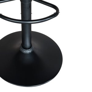 292 000028 2 Bar stool Dianors pakoworld height adjustable pu black-black base 38x38x75cmIndoor furniture > Bar stools