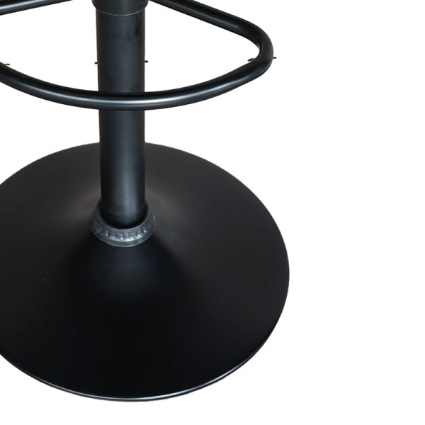 292 000028 2 Bar stool Dianors pakoworld height adjustable pu black-black base 38x38x75cmIndoor furniture > Bar stools