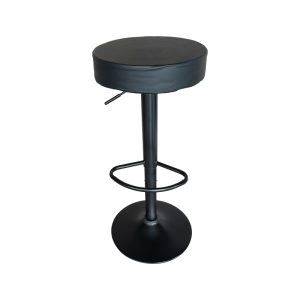 292 000028 Bar stool Dianors pakoworld height adjustable pu black-black base 38x38x75cmIndoor furniture > Bar stools
