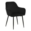 292 000088 Toda pakoworld mdf table in sonoma shade with black metal legs Φ120x75cmIndoor furniture > Dining Tables