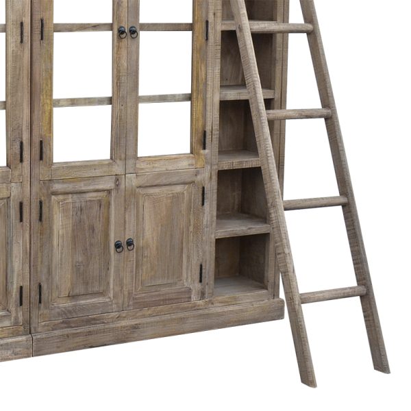 293 000002 3 Library Librardy Inart lime wash solid mango wood 247x35x220cmBOHO CHIC > Other Furnishings