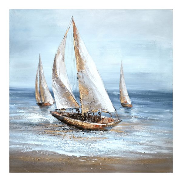 296 000025 Canvas wall art Sailer Inart 100x3x100cmDecoration > Paintings