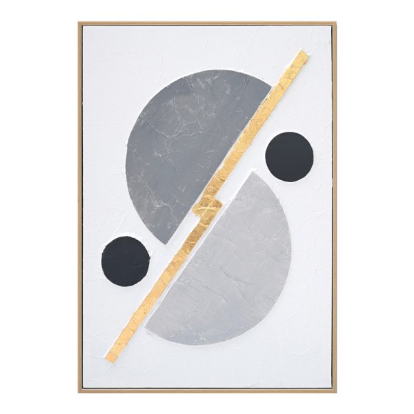 296 000028 Canvas wall art Geometric Inart 52x4.5x72cmDecoration > Paintings