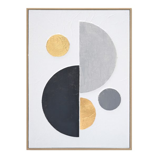 296 000029 Canvas wall art Geometric I Inart 52x4.5x72cmDecoration > Paintings